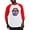 Red/White, variant on CafePress - Don't Eat The Play Doh! Baseball Jersey - Cotton Baseball Jersey, 3/4 Raglan Sleeve Shirt