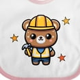 thumbnail image 4 of Inktastic Future Construction Worker Boys Bear Boys Baby Bib, 4 of 4