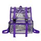 thumbnail image 1 of Mochila Estudiante PVC Transparente Mochila Deportiva Gran Capacidad para Mujer (púrpura), 1 of 9
