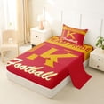 thumbnail image 2 of jejeloiu American City Theme Twin Sheet Sets For Kids,Orange Red Sport Team Bedding For Boys,3-Piece, 2 of 6
