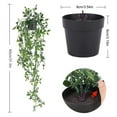 thumbnail image 6 of BrowQuartz Artificial Plant Decorative False Hanging Vine Potted Faux Garland Interior Shelf Garden Office Wall Decoration, 6 of 6