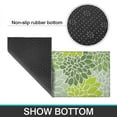 thumbnail image 6 of Green Floral and Petal Pattern Kitchen Rugs Sets Of 2,Anti Fatigue Kitchen Mat Rugs Non Slip Washable,Decorative Kitchen Floor Mats for Kitchen,Sink,Laundry,17"x30"+17"x47", 6 of 7