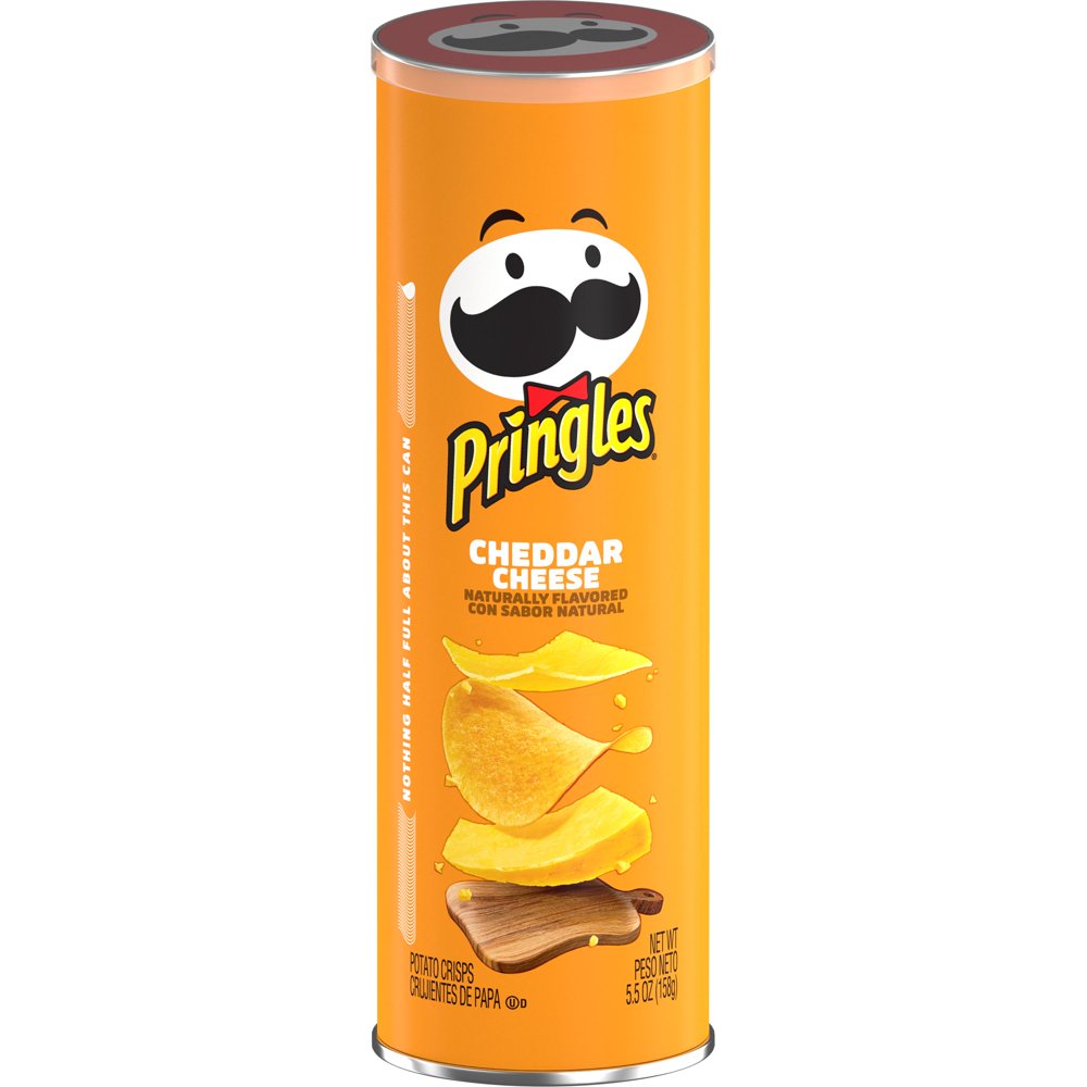 Pringles, Potato Crisps Chips, Cheddar Cheese, 5.5 Oz