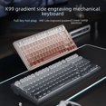 thumbnail image 1 of Posición de la lámpara inferior, luz blanca, conexión en caliente, teclado para juegos, eje rojo, gradiente diurno polar, tallado lateral, teclado mecánico, 1 of 5