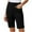 A_ Black, variant on Olyvenn Cotton Linen Shorts for Women Knee Length Drawstring Elastic Waist Bermuda Shorts Casual Relax Fit Beach Travel Wear Khaki S