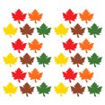 thumbnail image 1 of PENIKOKO 60Pcs Fall Maple Leaf Stickers Assorted Color Cardstock for Thanksgiving Bulletin Board Decor, 1 of 8