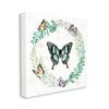 Stupell Industries Butterflies in Spring Botanical Wreathe Soft Green, 30 x 30, Design by Ziwei Li