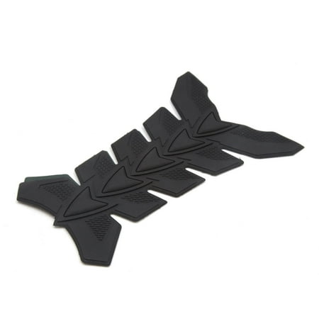 Motorcycle Decal Sticker - Rubber Motorcycle Gas Oil Fuel Tank 3D Pad Sticker Protector Emblem Decal Black
