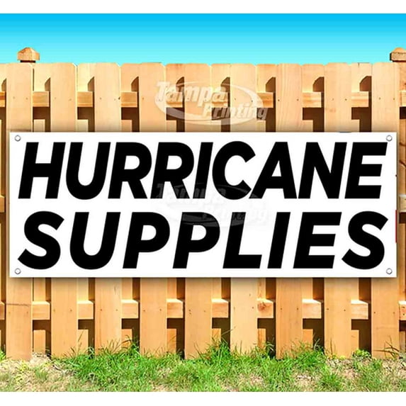 Hurricane Supplies 13 oz Vinyl Banner With Metal Grommets