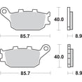 thumbnail image 2 of SBS HF - Ceramic Brake Pads (657HF), 2 of 2