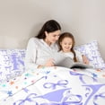 thumbnail image 4 of Manfei Kawaii Bow Personalized Initial K Bedding Comforter Set 7pcs,Polka Dots Bowknot Alphabet Queen Bedding Sets,Lightweight Room Decor, 4 of 7