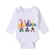 thumbnail image 1 of Body De Bebé Canastilla Onesies Para Niños Pequeños Niñas Verano Pascua Dibujos Animados Impreso Mono Blanco Mameluco Ropa Para Niños Amarillo Odeerbi LM103-5009, 1 of 5