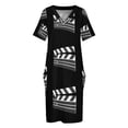 thumbnail image 3 of Vestido de noche de fiesta con bolsillo suelto estilo coreano Clapperboard, 3 of 6