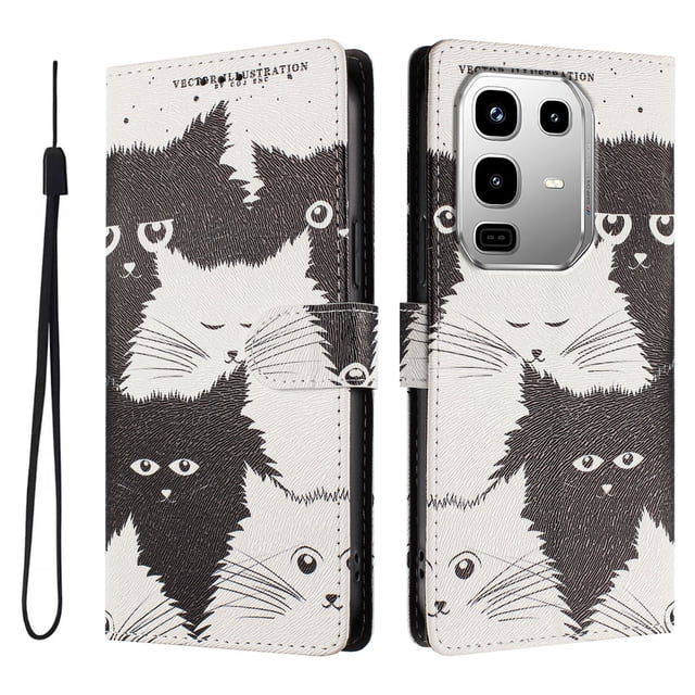FOXDOCK Funda Tipo Cartera para infinix Note 50/50 Pro 4G con Soporte y Correa – Diseño de Patrones Lindos