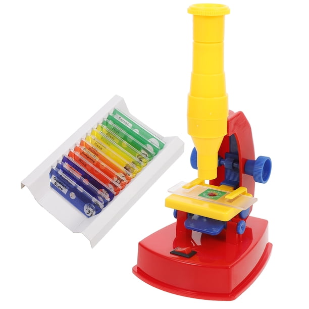 1 juego de microscopio científico DIY 150X, juguete educativo para niños, herramienta de experimento.