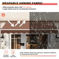 thumbnail image 5 of Gymax 10' x 8.2' Retractable Awning Sunshade Shelter Manual Crank Handle Coffee, 5 of 9