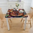 thumbnail image 3 of nygtbtfer Poker Games Machine Washable Outdoor Indoor Tablecloths Abstract Colorful Chips Poker Cards Print Machine Washable Cleanable Decorative Table Cover,Elastic Edge&nbsp;, 3 of 7