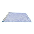 thumbnail image 2 of Ahgly Company Machine Washable Indoor Round Persian Blue Traditional Area Rugs, 6' Round, 2 of 4