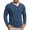Blue, variant on uikmnh Men Long Sleeve Round Neck Two Layer Layered Casual Top Shirt,S