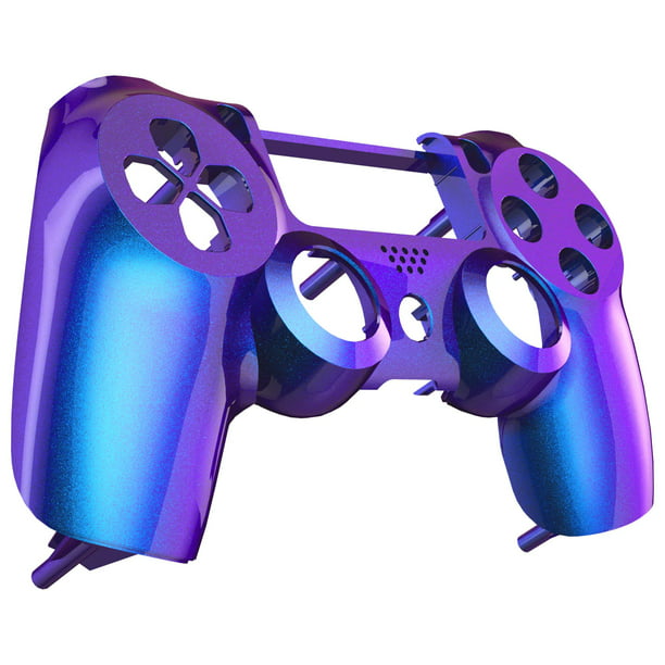eXtremeRate Chameleon Purple Blue Glossy Custom Front Housing Shell Compatible with ps4 Controller JDM-011 JDM-020 - Controller NOT Included - Walmart.com