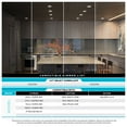 thumbnail image 5 of Luxrite 16-Pack 4 Inch Square Recessed LED Can Lights 5 Color Temperature Selectable Dimmable Wet Rated Baffle Trim, 5 of 7