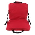 thumbnail image 2 of DEELLEEO Coussin de Siège de Stade Portable avec Dossiers, Coussin Pliant pour Gradins, Rouge, 2 of 8