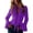 Womens blouses Z05 Purple, variant on Women's Vintage Ruffle Lace Trim Blouse Elegant Button Down Long Sleeve Collared Shirts Dressy Casual Work Tops Black L