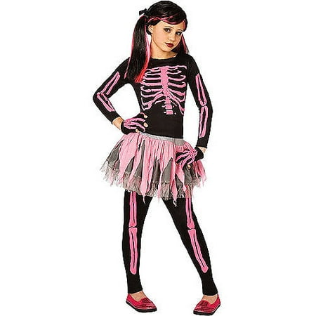 Pink Skeleton Child Halloween Costume
