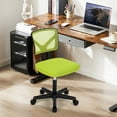 thumbnail image 4 of CONCETTA Ergonomic Home Office Mesh Desk Chair, Small Space, Armless Rolling Chair for Adults, Green, 4 of 8