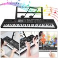 thumbnail image 3 of 61 Teclas Música Digital Órgano Electrónico Teclado Portátil piano para niones con micrófono 16 timbre 8 percusio 10 ritmo batería usb para niños, 3 of 7
