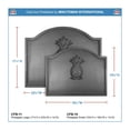 thumbnail image 3 of Minuteman International Cast Iron Pineapple Fireplace Fireback, Large, 3 of 4