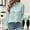Light Green, variant on ZEHJUHAN Women's Parisian-Inspired Checkered Blouse - Stylish Ruffled Cuff Dress Shirt with Classic Stand Collar for Office & Casual Wear