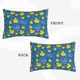 thumbnail image 2 of Sikiie Rubber Duck Print Plush Pillow Cover, Wrinkle-proof and Stain-resistant Pillow Protector without Pillow Core, Home Decoration-16"x24", 2 of 6