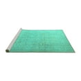 thumbnail image 2 of Ahgly Company Machine Washable Indoor Rectangle Persian Turquoise Blue Traditional Area Rugs, 7' x 9', 2 of 4