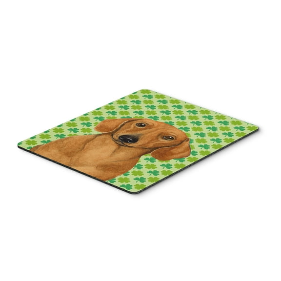 Carolines Treasures LH9177MP "Dachshund St. Patricks Day Shamrock Portrait Mouse Pad Hot Pad or Trivet" Large multicolor
