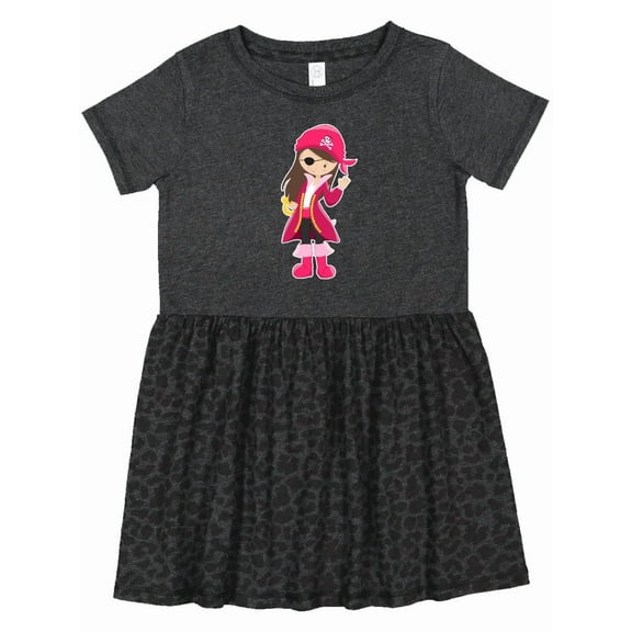 Inktastic Pirate Captain Girls Toddler Dress