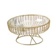 thumbnail image 2 of Cesta de fruta de alambre de metal, bandeja de almacenamiento, cuenco decorativo moderno Borrar L, 2 of 9