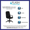 thumbnail image 5 of Flash Furniture High Back Black Glove Vinyl Executive Swivel Office Chair with Arms, 5 of 14