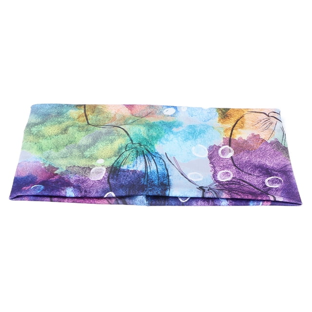 Diadema de moda para mujer Sincero estampado de yoga correr hacer ejercicio banda ancha para el cabello 24 x 11 cm