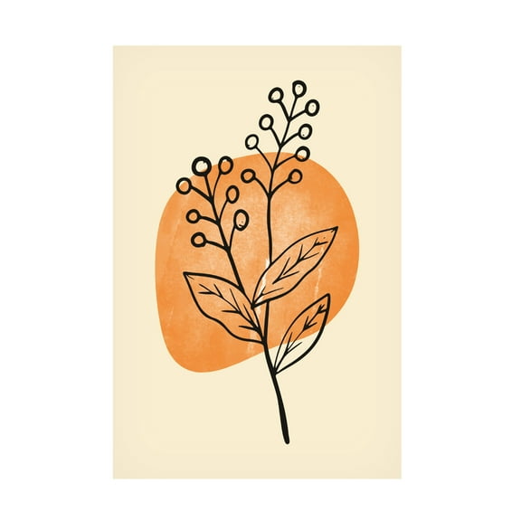Trademark Fine Art jay stanley Minimal Flower Expression 3 Canvas Wall Art