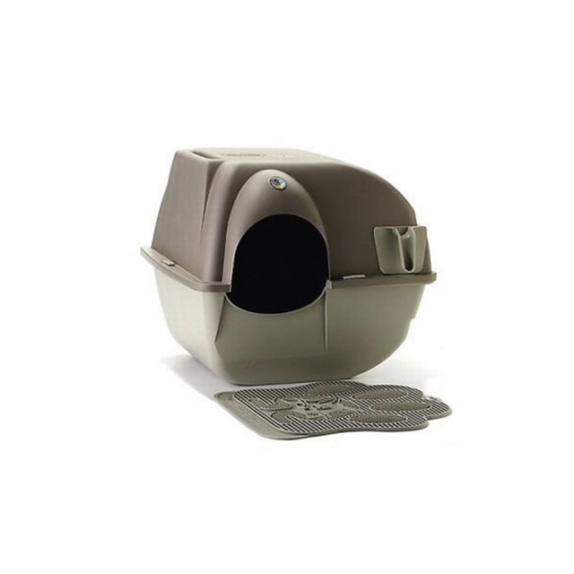 Arenero Autolimpiable para Gato Omega Paw Tamaño Grande Color Café