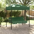 thumbnail image 3 of vidaXL Patio Swing Bench with Canopy Seating Furniture Outdoor Garden Steel, 3 of 10