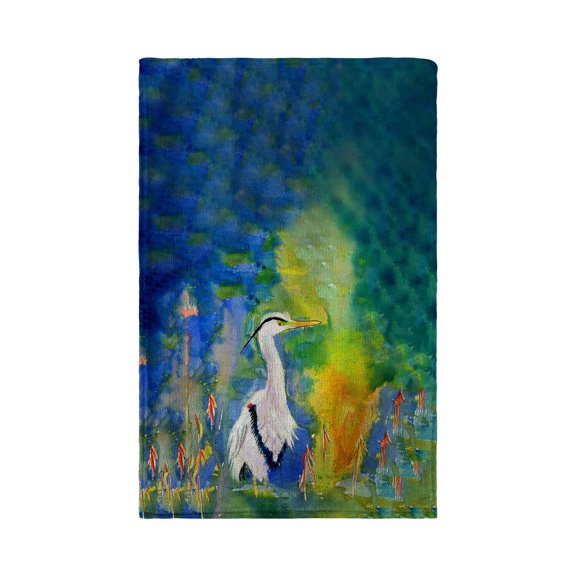 Betsy Drake BT329 30 x 50 in. D & Bs Blue Heron Beach Towel