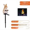 thumbnail image 2 of Solar Garden Lawn Light Resin Squirrel Ground Light B, 2 of 5