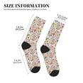 thumbnail image 3 of Vsdgher Bunny Floral Unisex Crew Socks Lightweight Breathable Ventilation Ankle Socks, Mid-calf socks for Daily, 3 of 7