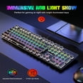 thumbnail image 2 of POINTERTECK Clavier de Jeu Mécanique pour Machine à Écrire Clavier Rétro en Métal Rétroéclairé RVB 104 Touches Clavier Filaire Anti-Fantôme pour PC Portable Gamer, 2 of 12