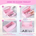 thumbnail image 5 of NOGIS Nail Art Tool, Plastic Clean Sterilizer Box Storage Organizer for Nail, Tweezers, Hair Salon, Spa & Cutter Manicure Equipment (Pink), 5 of 7