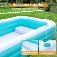 thumbnail image 5 of JOYFY Inflatable Pool with Seats for Adults & Kids, Extra Large Full-Sized Inflatable Swimming Pool, Above Ground Swimming Pool, Blow Up Family Pool Summer Water Party Backyard Garden Lawn, 5 of 7