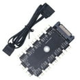 thumbnail image 5 of 5V 3pin RGB LED Hub SATA Power Cable Splitter for Desktop Lighting Management Compatible for Various Motherboards, 5 of 11