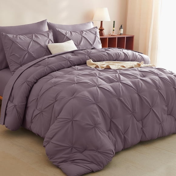 Juego de Edredón CozyLux King Size 7 Piezas Morado